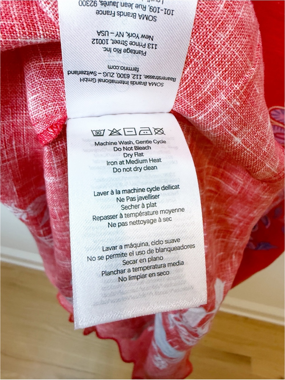 FARM Rio | Porcelain Garden Red Midi Dress NWT - Picture 9 of 11